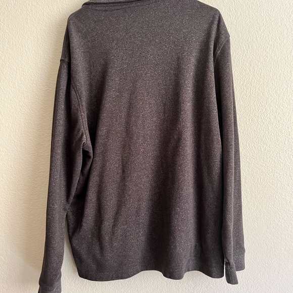 Van Heusen Flex Men’s Mock Neck Long Sleeve Quarter Zip Pullover Black Size XL - Picture 4 of 12